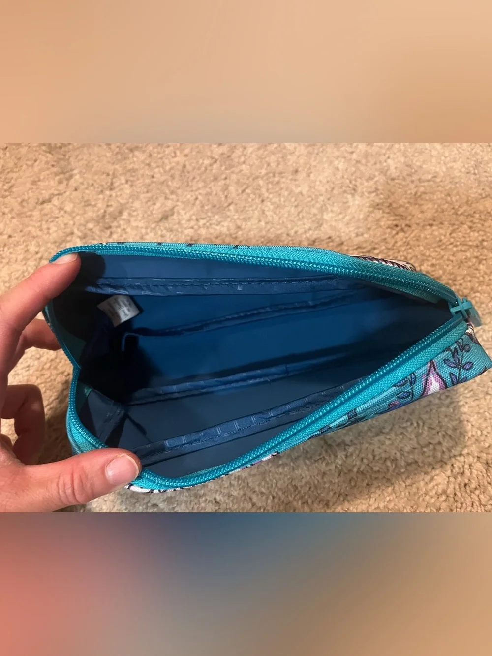 Vera Bradley Peacock Cosmetic Bag Set